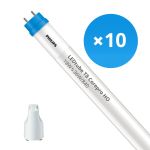Multipack 10x Philips LED Tube T8 CorePro (EM/Mains) High Output 18W 2000lm - 840 Cool White | 120cm - Replaces 36W