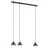 Emibig Pendant Elit Steel Black | Suitable for 3x GX53 - Max 12W
